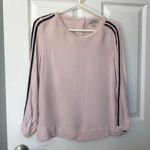 Pink striped J. Crew blouse